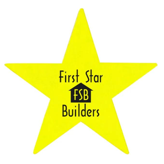 Sticker by the Roll - Star - 9/16 inches x 5/8 inches