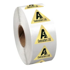 Sticker by the Roll - Triangle - 7/8 inches x 1 inch