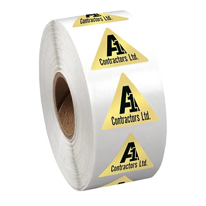 Sticker by the Roll - Triangle - 7/8 inches x 1 inch