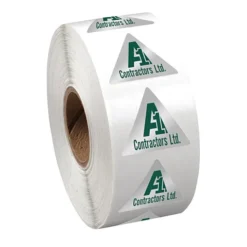 Sticker by the Roll - Triangle - 7/8 inches x 1 inch