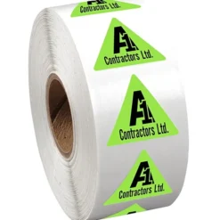 Sticker by the Roll - Triangle - 7/8 inches x 1 inch