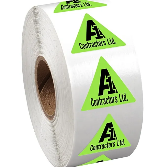 Sticker by the Roll - Triangle - 7/8 inches x 1 inch