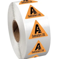 Sticker by the Roll - Triangle - 7/8 inches x 1 inch