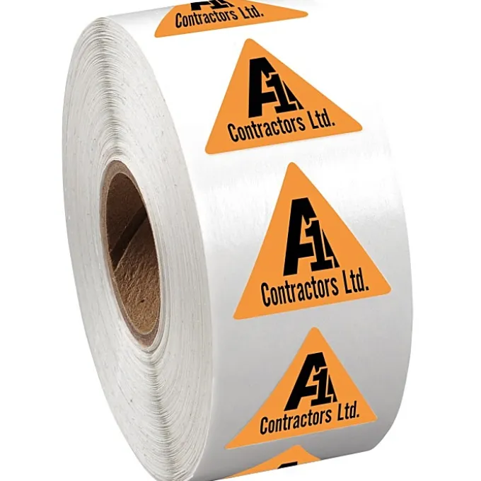 Sticker by the Roll - Triangle - 7/8 inches x 1 inch