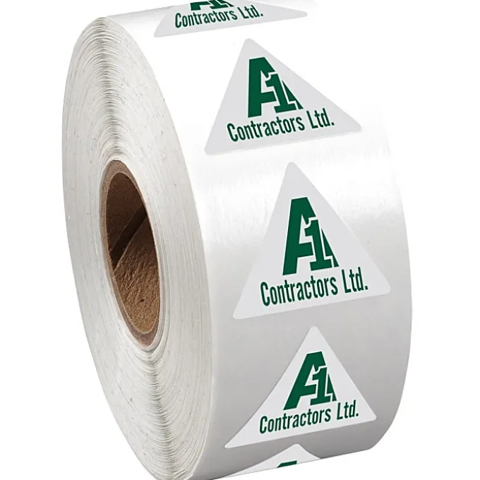 Sticker by the Roll - Triangle - 7/8 inches x 1 inch