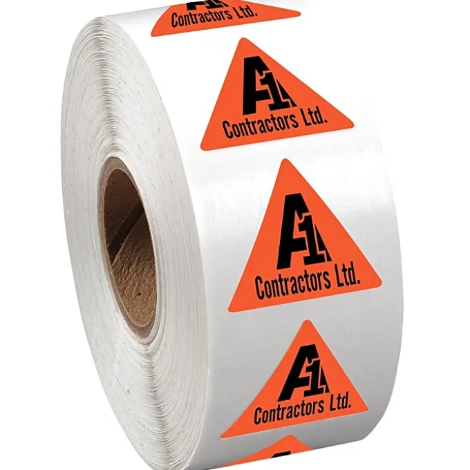Sticker by the Roll - Triangle - 7/8 inches x 1 inch