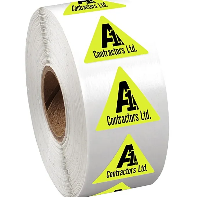 Sticker by the Roll - Triangle - 7/8 inches x 1 inch