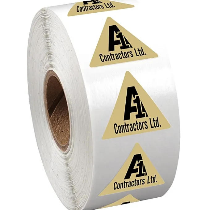 Sticker by the Roll - Triangle - 7/8 inches x 1 inch
