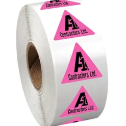 Sticker by the Roll - Triangle - 7/8 inches x 1 inch