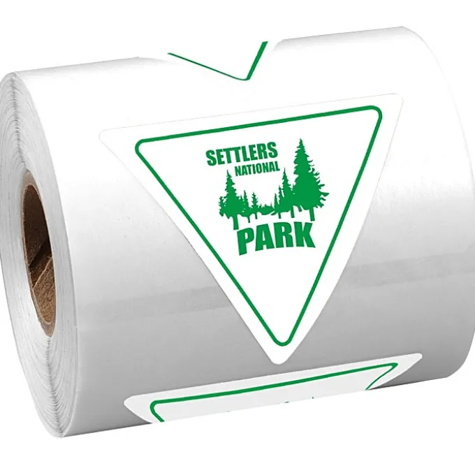 Sticker by the Roll - Triangle - 2 inches x 2-1/4 inches