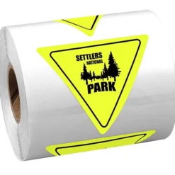 Sticker by the Roll - Triangle - 2 inches x 2-1/4 inches