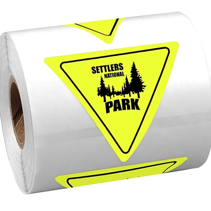 Sticker by the Roll - Triangle - 2 inches x 2-1/4 inches