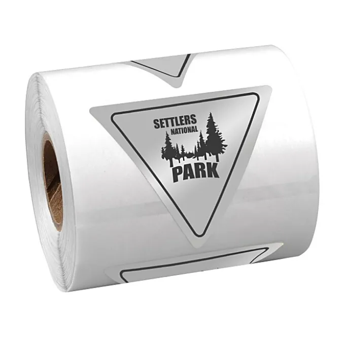 Sticker by the Roll - Triangle - 2 inches x 2-1/4 inches