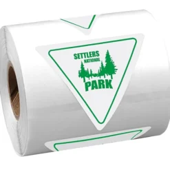 Sticker by the Roll - Triangle - 2 inches x 2-1/4 inches