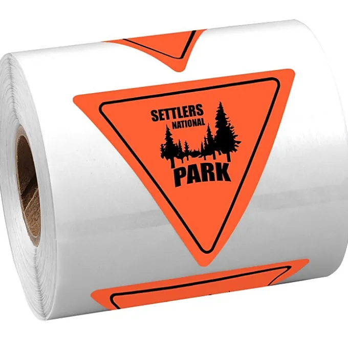 Sticker by the Roll - Triangle - 2 inches x 2-1/4 inches