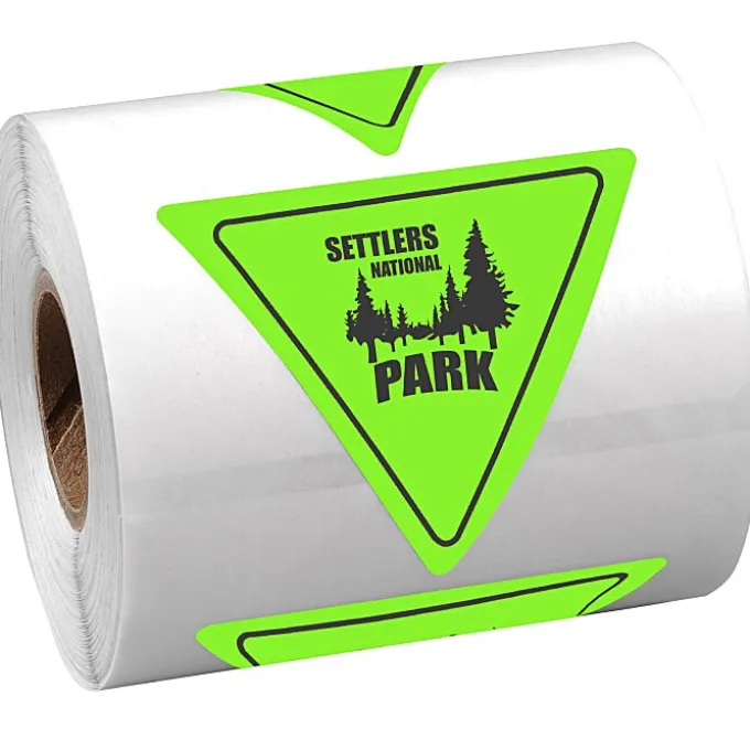 Sticker by the Roll - Triangle - 2 inches x 2-1/4 inches