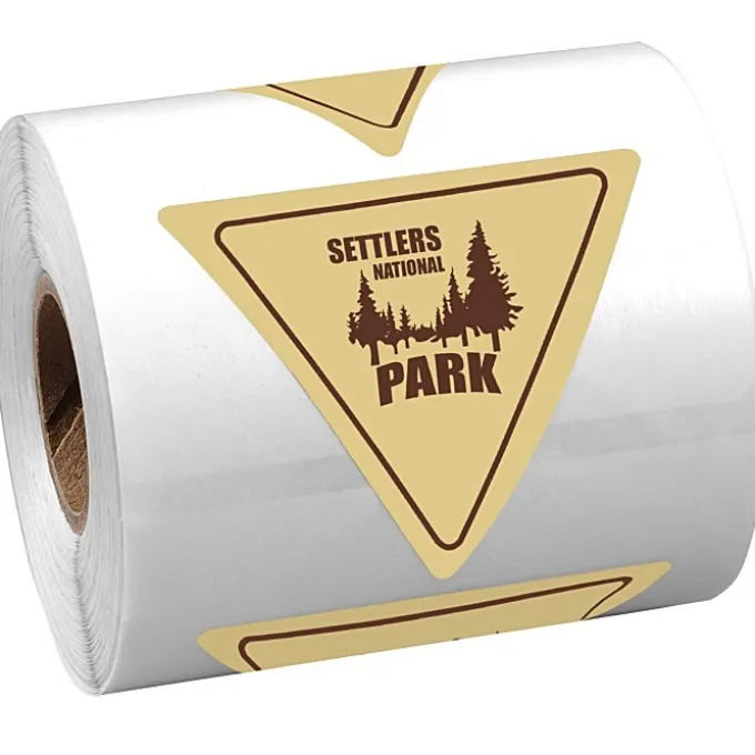 Sticker by the Roll - Triangle - 2 inches x 2-1/4 inches