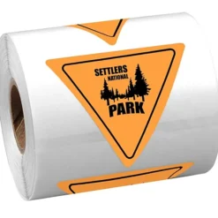 Sticker by the Roll - Triangle - 2 inches x 2-1/4 inches