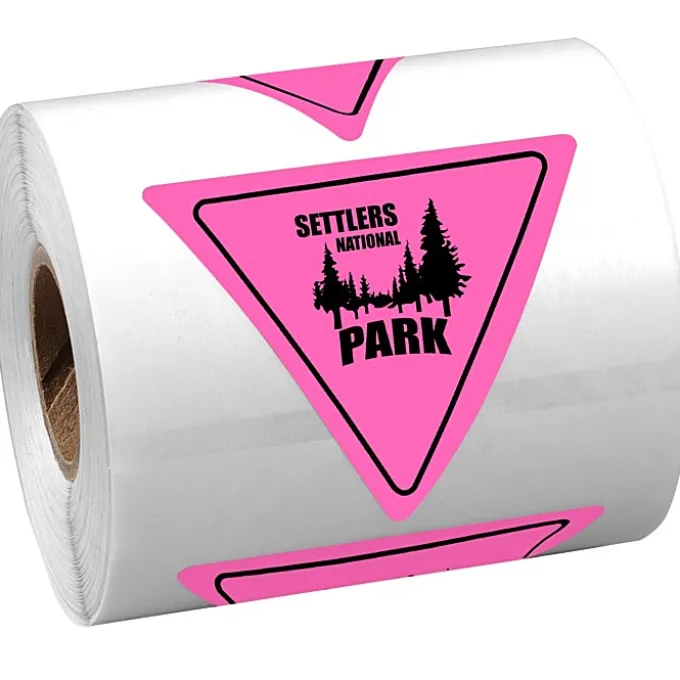 Sticker by the Roll - Triangle - 2 inches x 2-1/4 inches