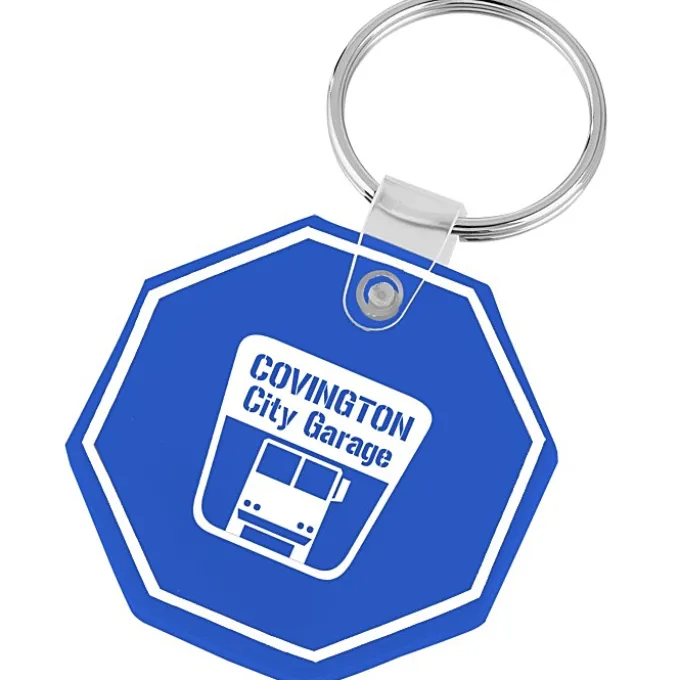 Stop Sign Soft Keychain - Opaque