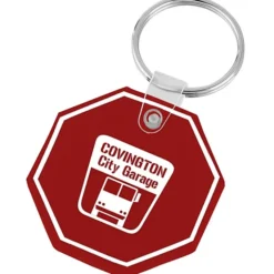 Stop Sign Soft Keychain - Opaque