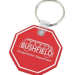 Stop Sign Soft Keychain - Translucent