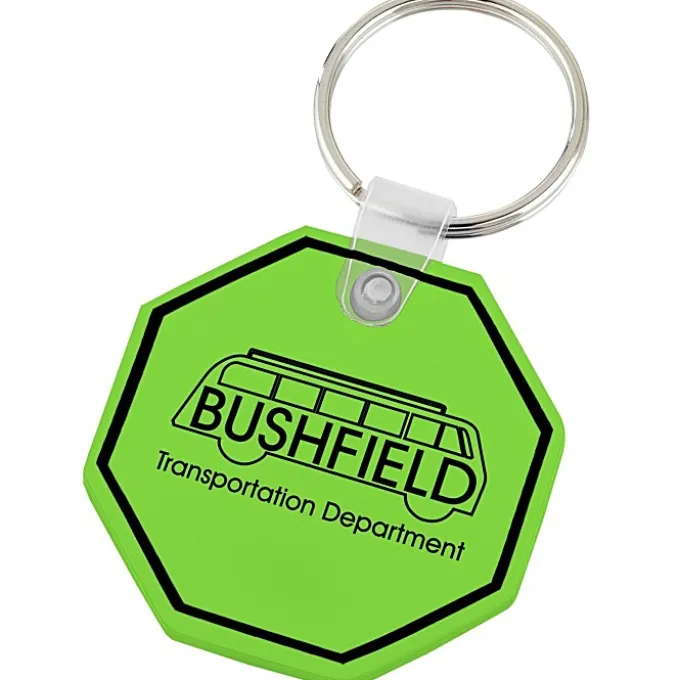 Stop Sign Soft Keychain - Translucent