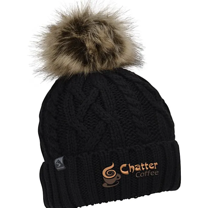 Storm Creek Cable Knit Pom Beanie