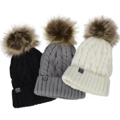 Storm Creek Cable Knit Pom Beanie