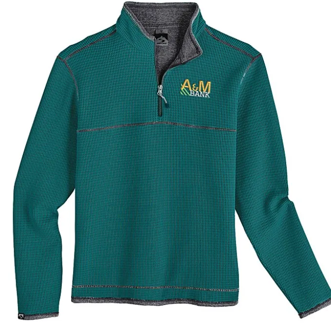 Storm Creek Jarret Waffle Knit 1/4-Zip Fleece - Men's