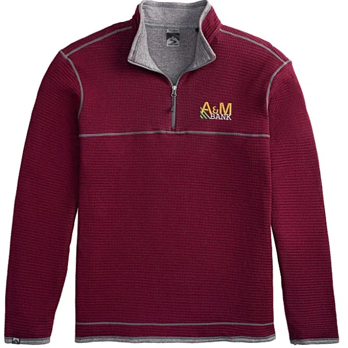 Storm Creek Jarret Waffle Knit 1/4-Zip Fleece - Men's