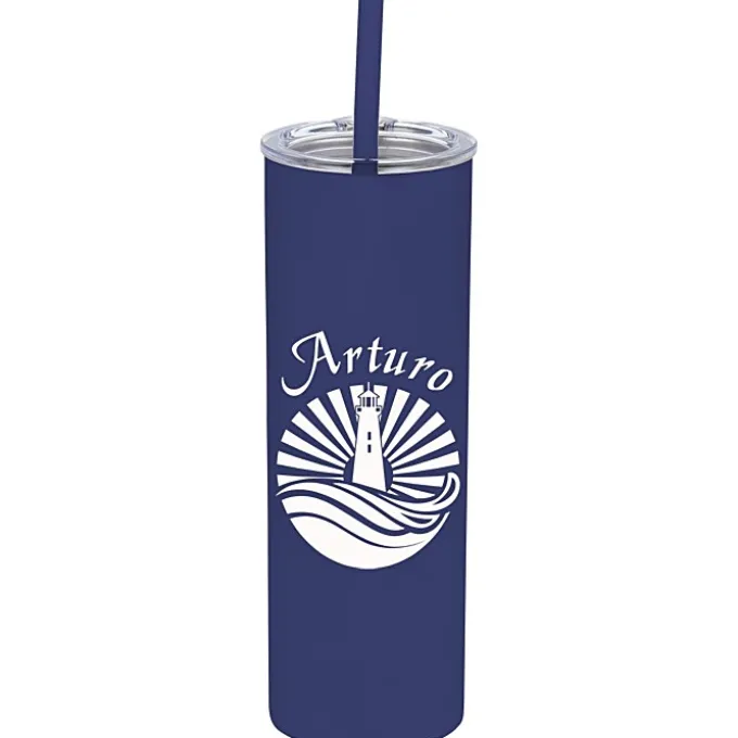 Straight Up Vacuum Tumbler with Straw - 15 oz.