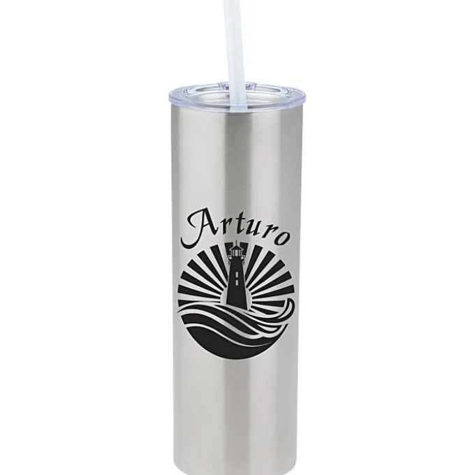 Straight Up Vacuum Tumbler with Straw - 15 oz.