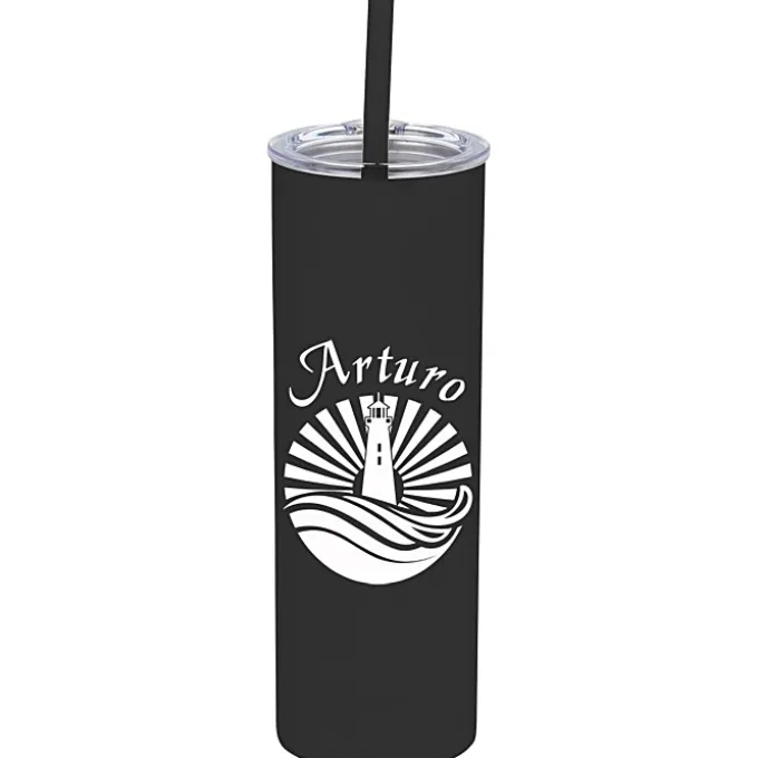 Straight Up Vacuum Tumbler with Straw - 15 oz.