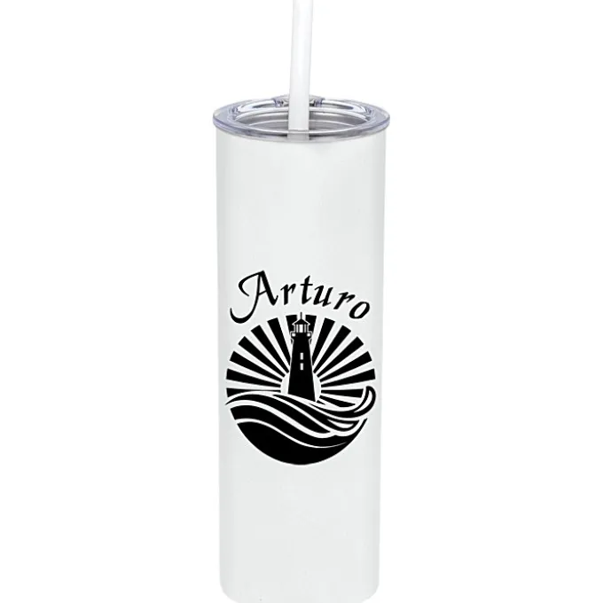 Straight Up Vacuum Tumbler with Straw - 15 oz.