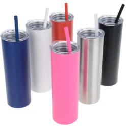 Straight Up Vacuum Tumbler with Straw - 15 oz.