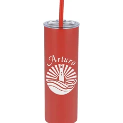 Straight Up Vacuum Tumbler with Straw - 15 oz.