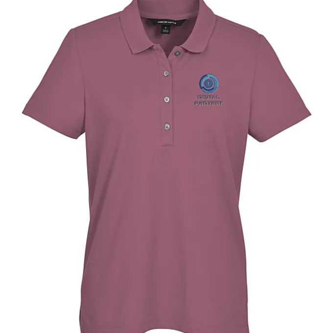 Stretch Diamond Pique Polo - Ladies'