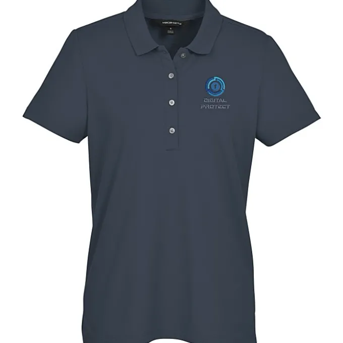 Stretch Diamond Pique Polo - Ladies'