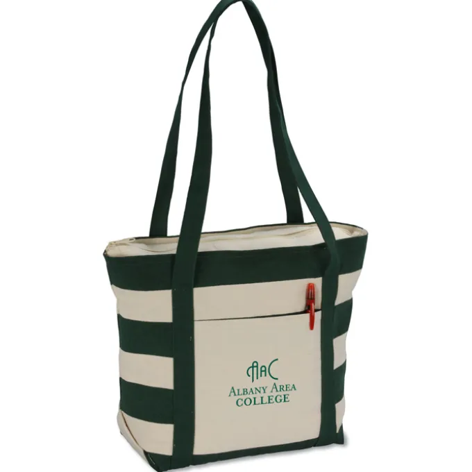 Striped Accent 10-oz Tote - 13 inches x 18 inches