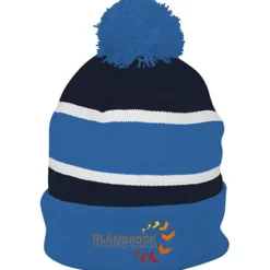 Striped Pom Pom Cuffed Beanie - 24 hr