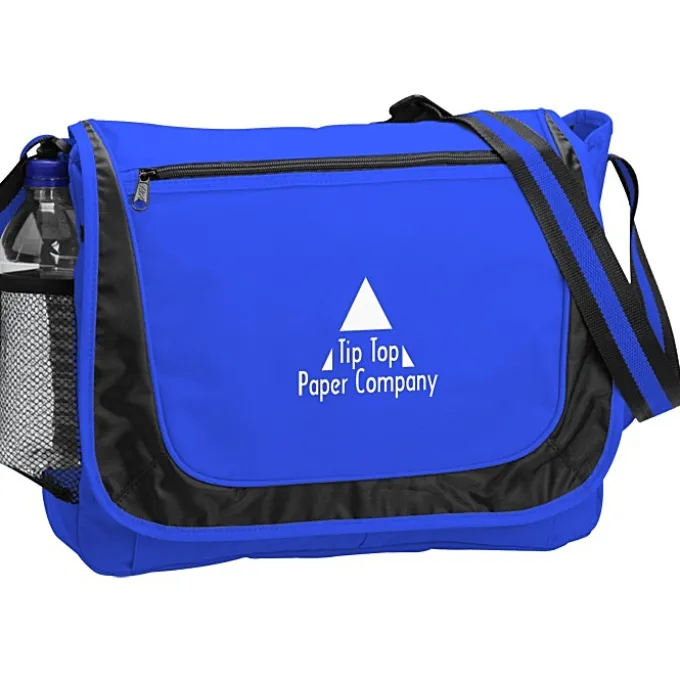 Stripe Strap Messenger Bag