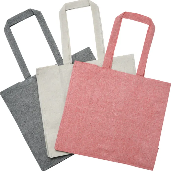 Structured Cotton Shopper Tote with Interior Lamination