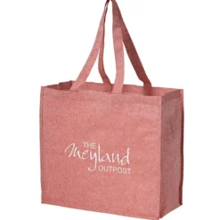 Structured Cotton Shopper Tote with Interior Lamination