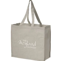 Structured Cotton Shopper Tote with Interior Lamination