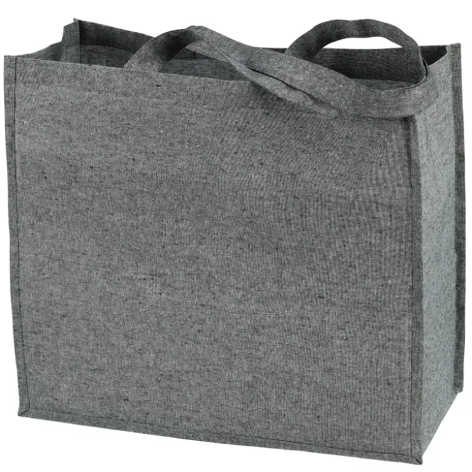 Structured Cotton Shopper Tote with Interior Lamination - Full Color