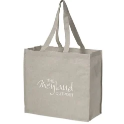 Structured Cotton Shopper Tote with Interior Lamination - 24 hr