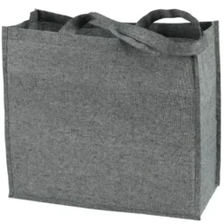 Structured Cotton Shopper Tote with Interior Lamination - 24 hr