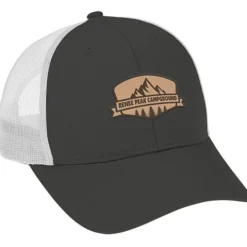 Structured Cotton Twill Trucker Cap - Laser Engraved Patch