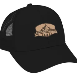 Structured Cotton Twill Trucker Cap - Laser Engraved Patch